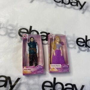 Disney Princess Mini Figures Rapunzel & Flynn Rider Tangled Set Hasbro